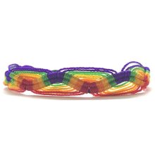 Cyla fonott pride karkötő