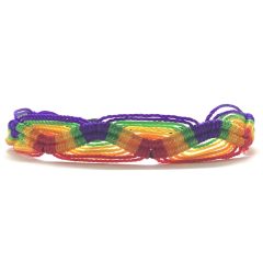 Cyla fonott pride karkötő