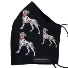 Dalmata mintás kutyás szájmaszk