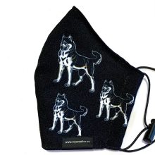 Husky kutya mintás szájmaszk