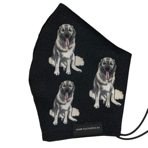 Kaukázusi kutyás nyakba akasztható szájmaszk