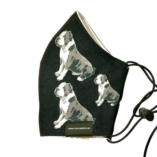 Amerikai Bully kutyás nyakba akasztható szájmaszk