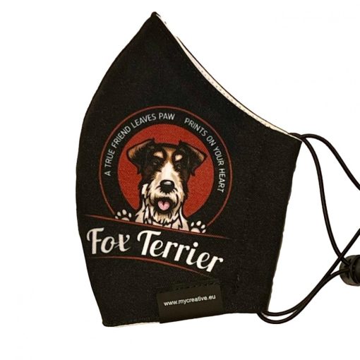 Fox Terrier kutyás nyakba akasztható szájmaszk